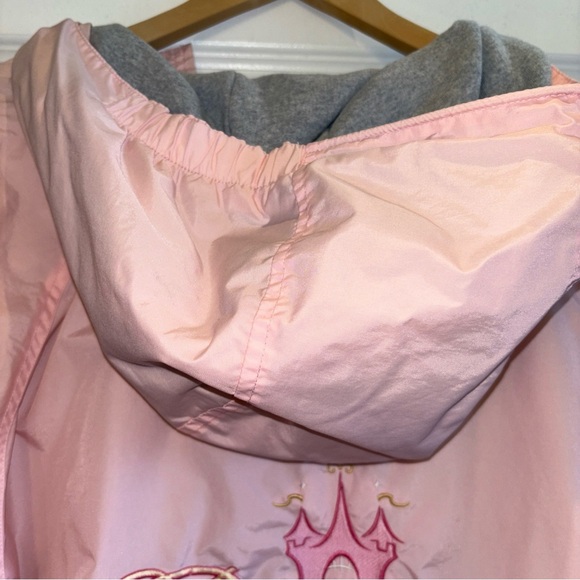Disneyland Resort Women Jacket XL Pink Lined Parka Hooded Princess Embroidery - Picture 15 of 16